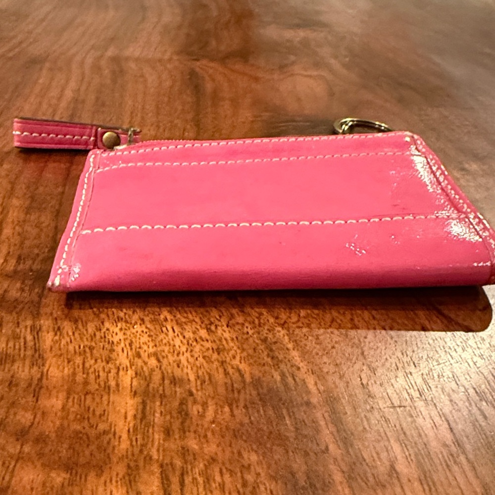 Coach Pink Leather Women's Wallet - Picture 6 of 12